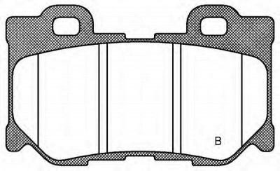 OPEN PARTS bpa136501 -  Комплект тормозных колодок, дисковый тормоз
